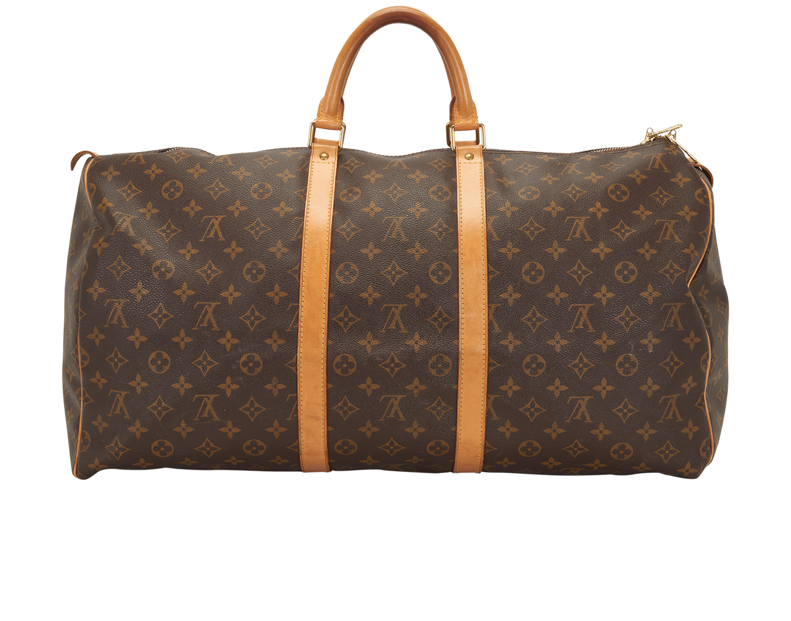 Keepall 55, &pound;850, Handbags, Brown, Canvas, Back view